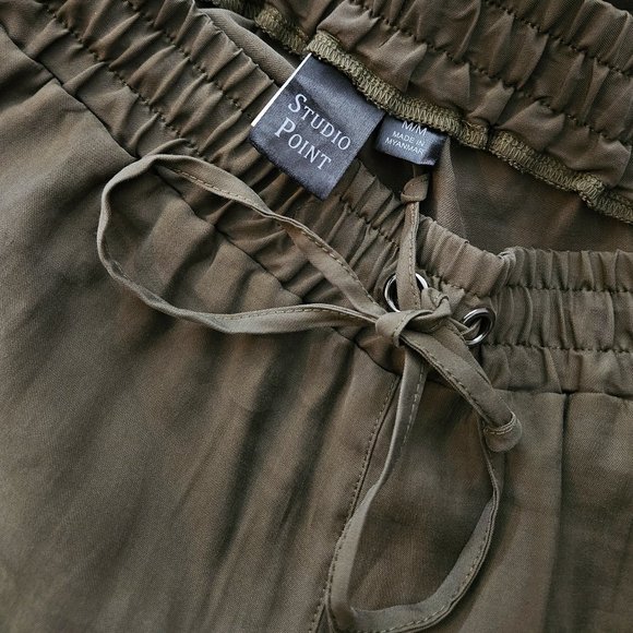 STUDIO POINT, olive green cargo pants - Picture 11 of 11